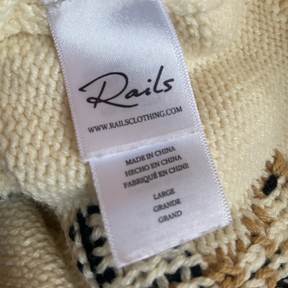Rails Cream Star Pattern Sweater - Picture 13 of 14